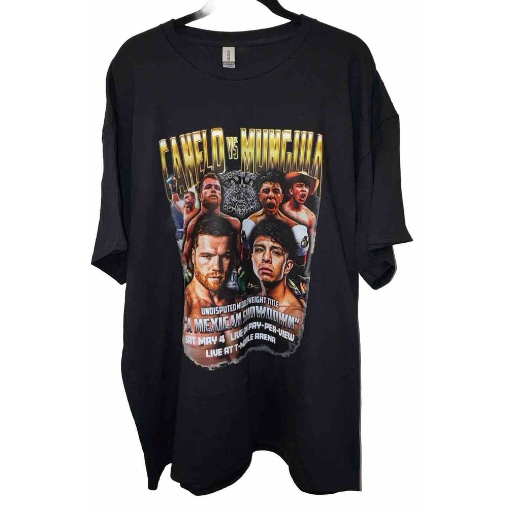 Canelo Vs Mungia‎ Fight T SHIRT BLACK T Mobile Arena Size 3XL